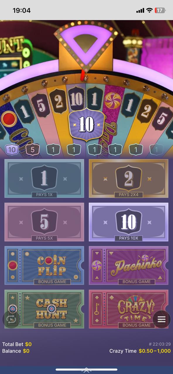 crazy time screen 3